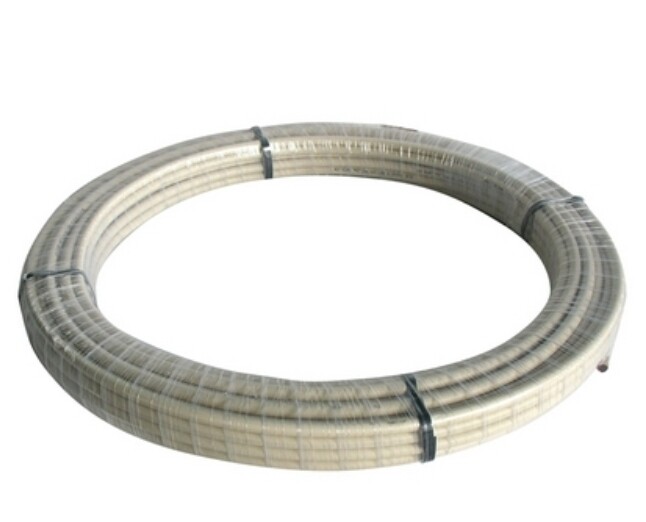 TUBO RAME RIVESTITO PVC D.16x1 ISO ROTOLO 50 MT.