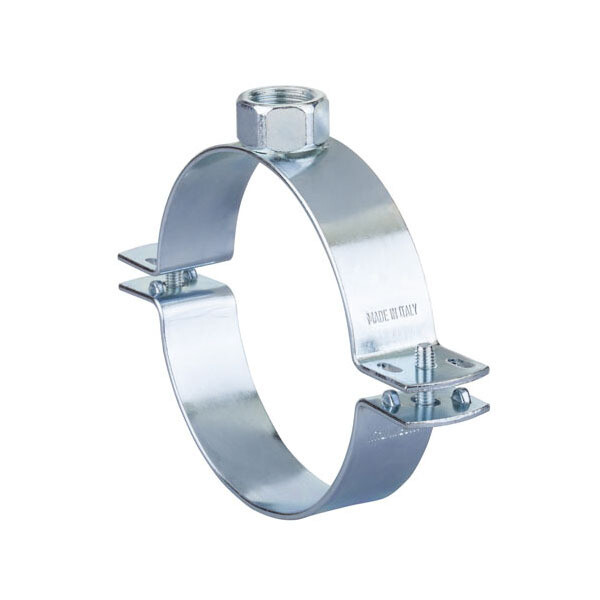 COLLARE IN ACCIAIO D.63 CON DADO 1/2 PER TUBO POLIETILENE/PVC