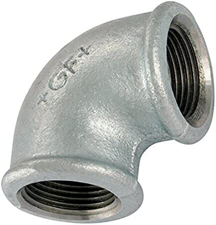 GOMITO F.F. 1/8 IN GHISA ZINCATA FIG.90