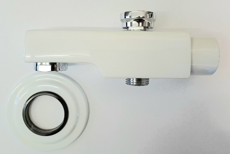 OTTONE MELODA BOCCA VASCA 3/4 C/DEVIATORE - BIANCA/CROMO