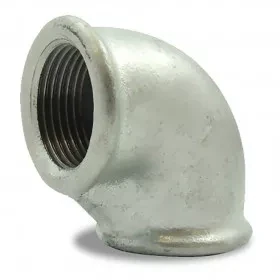 GOMITO F.F. 1/4 IN GHISA ZINCATA FIG.90