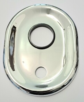 OTTONE MELODA PLACCA PER MISCELATORE INCASSO VASCA/DOCCIA-OTTONE CROMATO