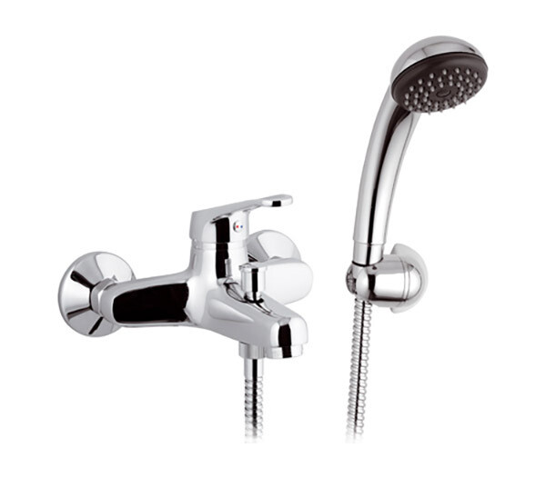 REMER REMIX MISCELATORE ESTERNO PER VASCA CON DOCCIA DUPLEX-CROMATO - LEVA MOD.7