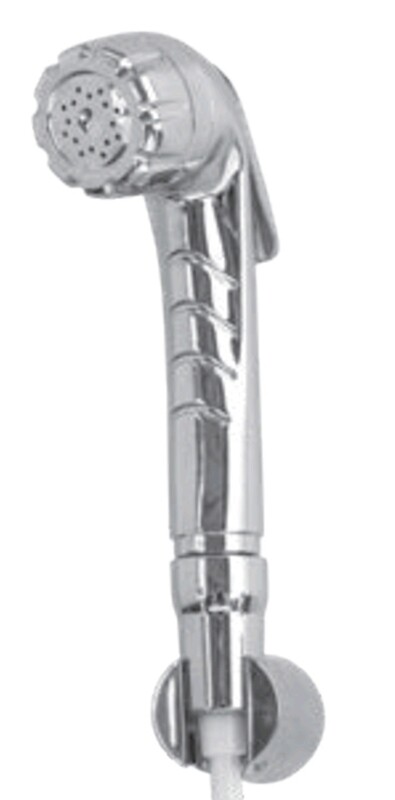 WTECH KIT DOCCIA DUPLEX MOD. JENNY CROMATA CON FLESSIBILE A MOLLA ESTENSIBILE CM.150 BIANCO