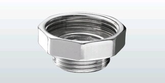 RIDUZIONE PER PILETTA 1.1/2 FEMMINA x 1.1/4 MASCHIO-OTTONE CROMATO