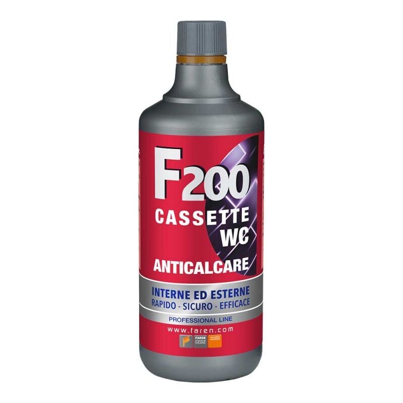 F200 TRATTAMENTO ANTICALCAREE PER CASSETTE WC 1000 ML.