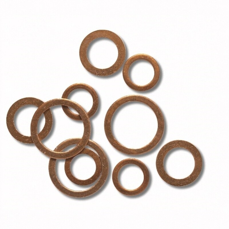 GUARNIZIONI IN RAME RICOTTO 1/4 D.19x13.5x1.5 SPESS.IN CONF.DA 50 PZ.