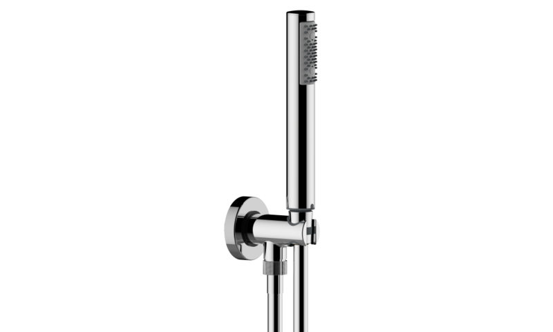 BOSSINI C12002C DUPLEX DOCCIA ZEN CON SUPPORTO INCASSO E FLESSIBILE CROMOLUX CM.150-CROMATO