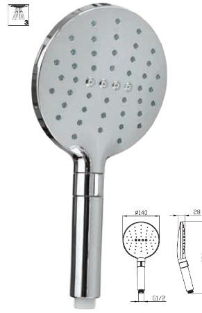 WTECH DOCCETTA IDROMASSAGGIO 3 GETTI D.140 MOD.TIZIANA- CROMATA