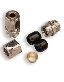 GIUNTO IN OTTONE 1/2 MASCHIO PER COLLEGAMENTO TUBO GAS CON ADATTATORE PORTAGOMMA IN GOMMA D.14 E D.9