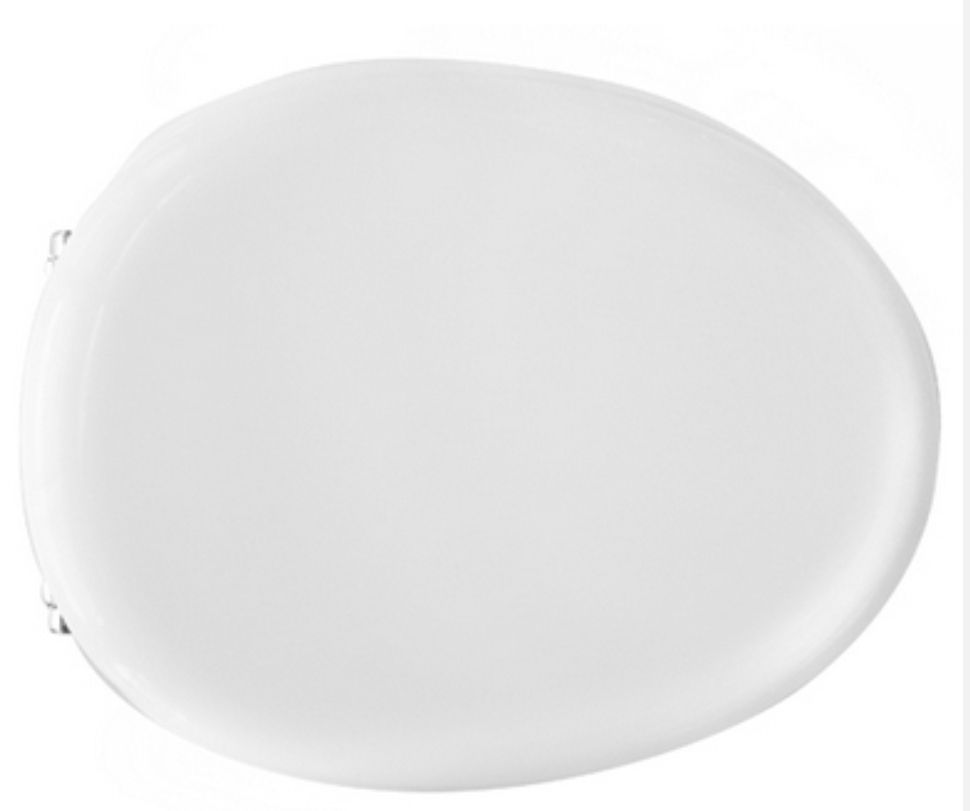 SEDILE COPRIWATER LEGNO POLIESTERE MOD.FANTASIA POZZI GINORI BIANCO-CERNIERE IN OTTONE CROMATO