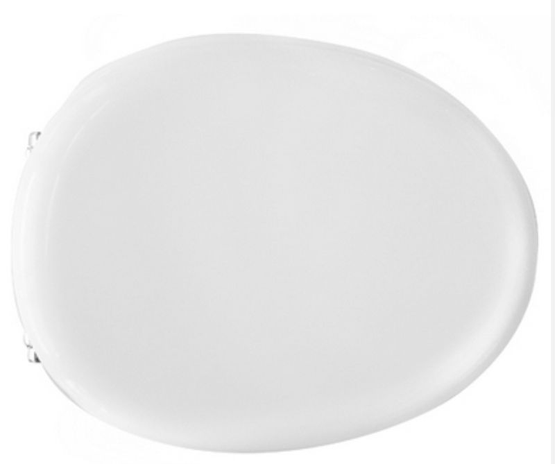 SEDILE COPRIWATER LEGNO POLIESTERE MOD.FANTASIA POZZI GINORI BIANCO-CERNIERE IN OTTONE CROMATO
