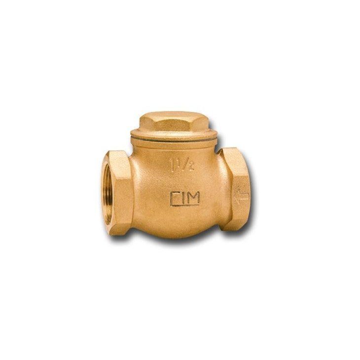 VALVOLA DI RITEGNO IN BRONZO 1" SEDE PTFE PN 20