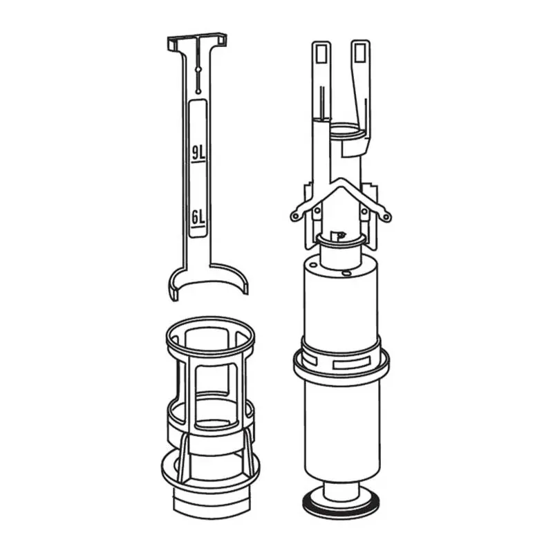VALSIR KIT AGGIORNAMENTO VALVOLA PER CASSETTA INCASSO ANGEL 2 2000/2009