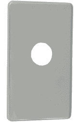 PIASTRA RETTANGOLARE PER VITONE PASSO RAPIDO CON FORO D.26 H. 5 MM IN OTTONE CROMATO