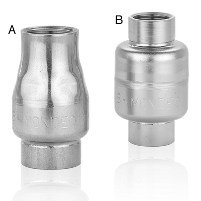 VALVOLA DI RITEGNO SMALL 1/2 IN AISI 304 TENUTA FKM ( MOD.A)