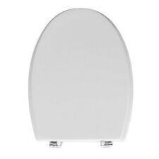 SEDILE COPRIWATER LEGNO POLIESTERE MOD.TONDA BIANCO IDEAL STANDARD-CERNIERE IN OTTONE CROMATO