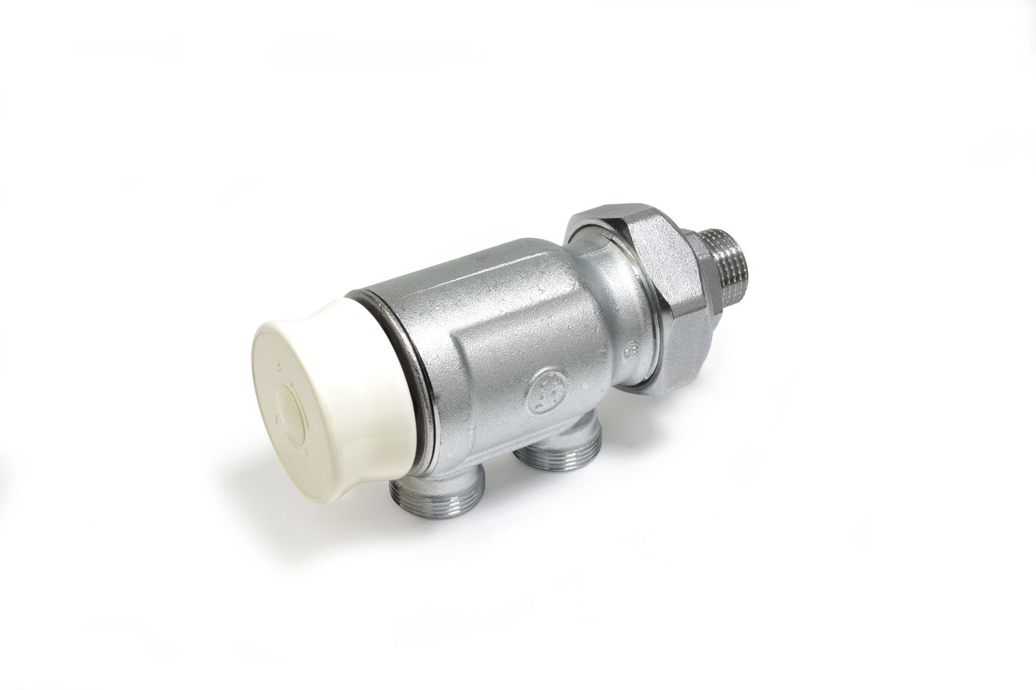 GIACOMINI VALVOLA MONOTUBO MANUALE CON PREREGOLAZIONE MICROMETRICA 3/4x16 IN OTTONE CROMATA
