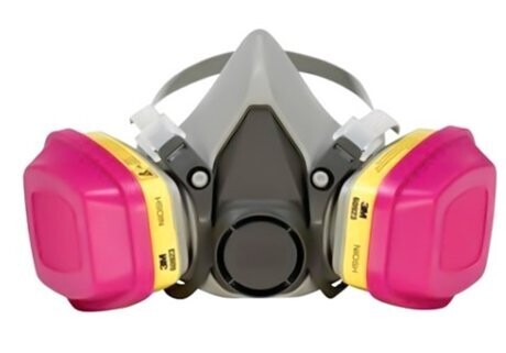 Máscara Semi-Facial 3M 6200 + Cartucho Químico Combinado 60926 Multigases P3