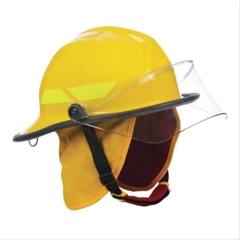 Capacete Para Bombeiro Hércules Amarelo Combate a Incêndios CA 35173