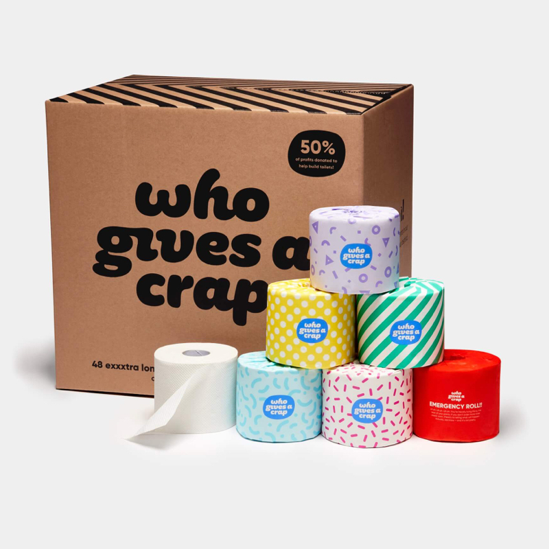 100 Recycled Toilet Paper 48 Double Length Rolls Composting