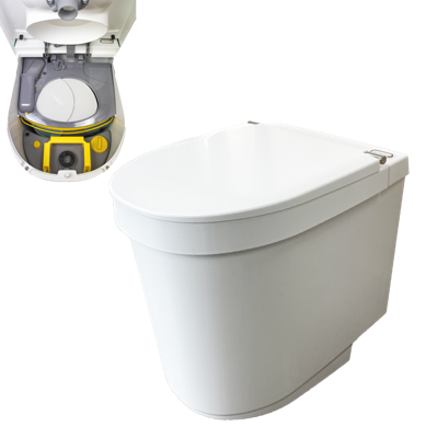 Urine diverting toilet Tiny® with Urine container