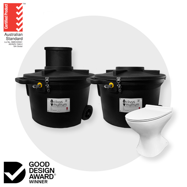 Clivus Multrum™ Low Profile (CM LP) with Porcelain Pedestal