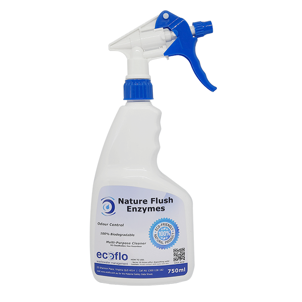 Nature Flush Enzyme 750ml Spray Trigger Bottle Ecoflo