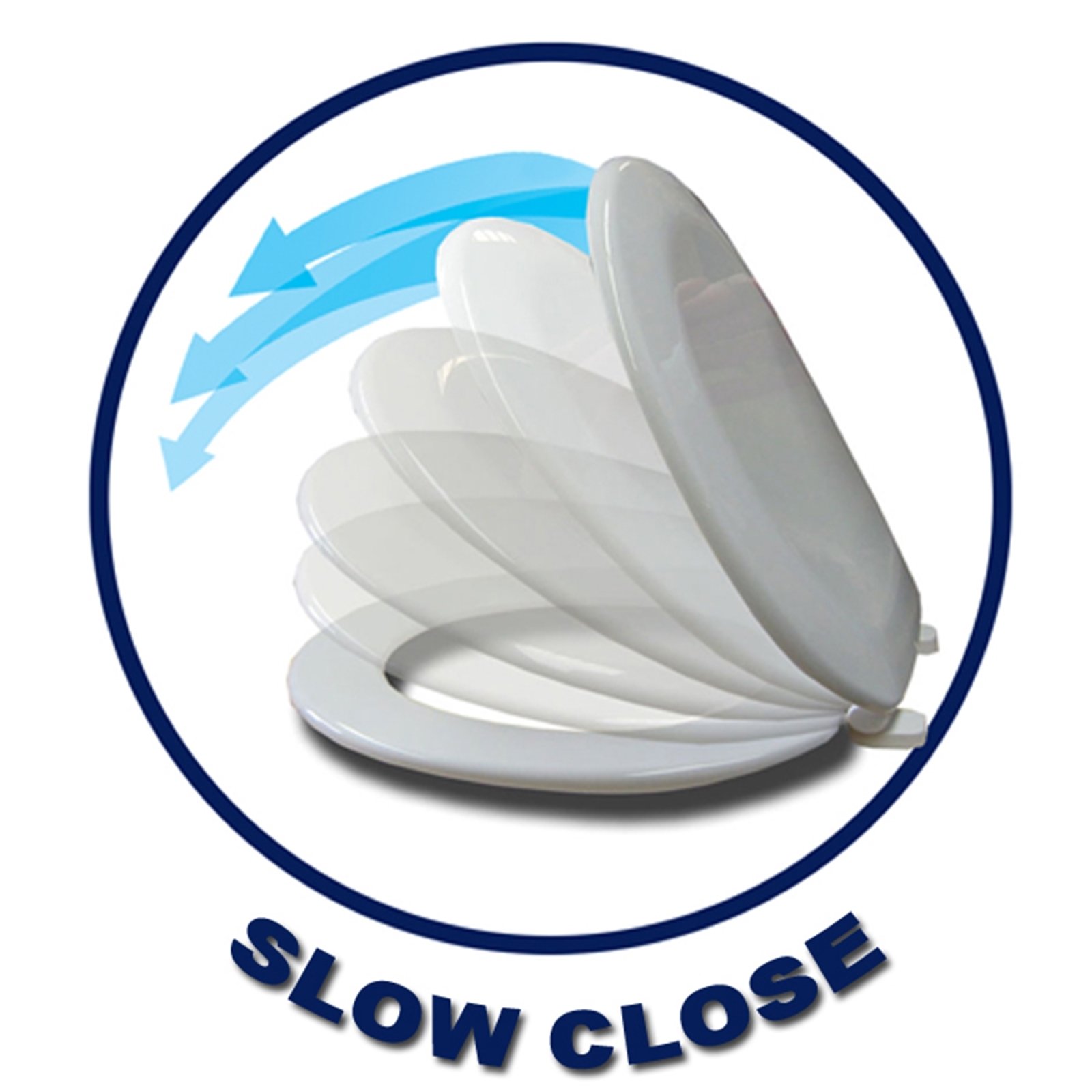 Highlock Assistance Toilet Seat to suit Polymarble Pedestal Pedestals