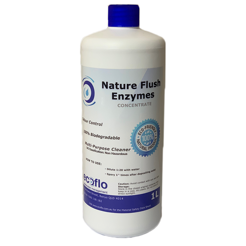 Nature Flush Enzymes Concentrate 1L Composting Waterless Toilets