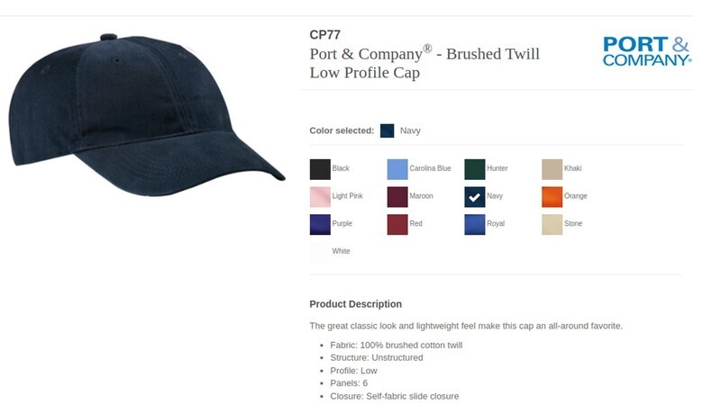 Port Authority Cap with CCR Logo Embroidered