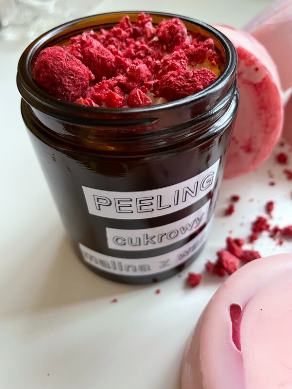 Peeling Cukrowy Malina Z Wanilią