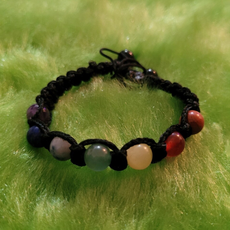 Energized 7 Chakra Adjustable Bracelet