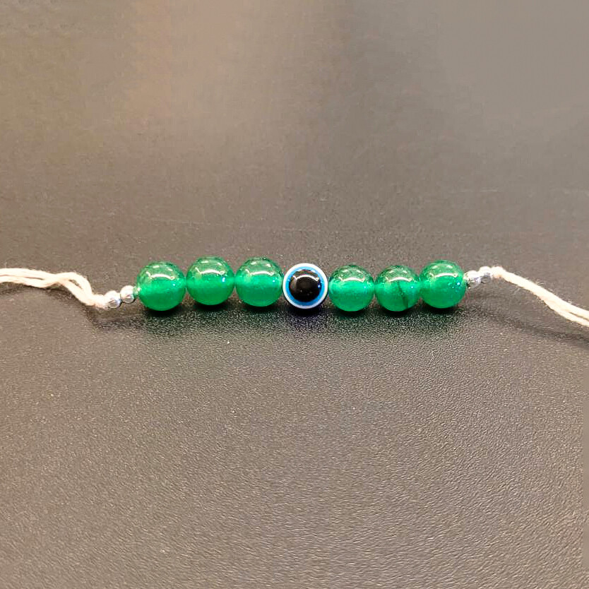 Energized Green Jade Rakhi