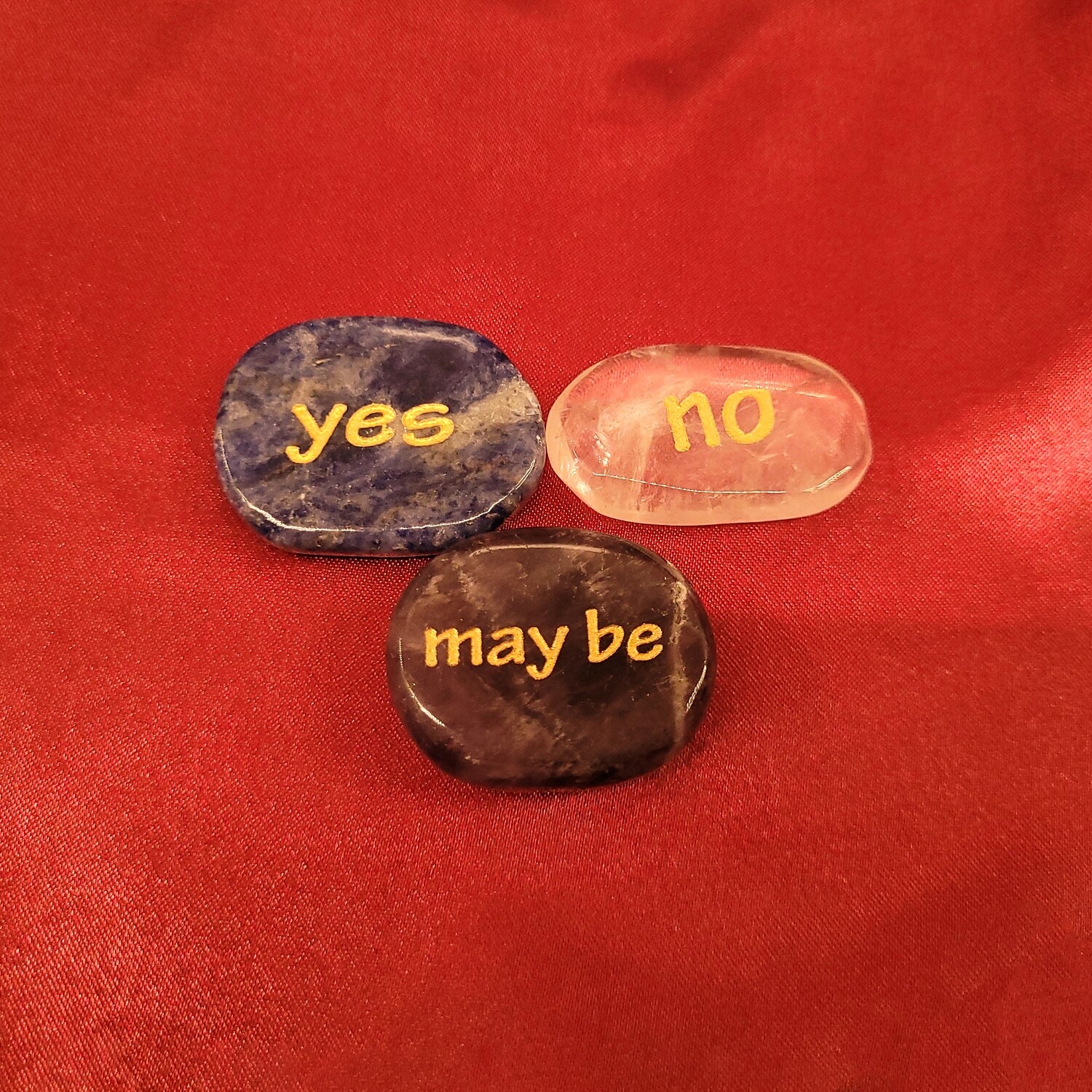 Set of 3 Energized Angel Answers Pebbles