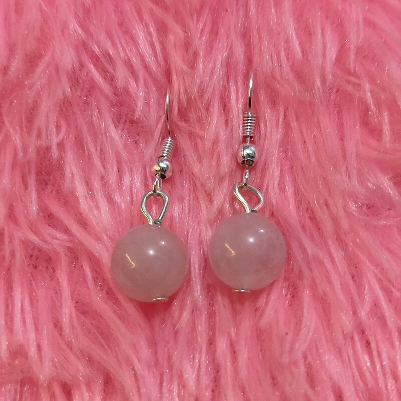 Energized Rose Quartz Earrings