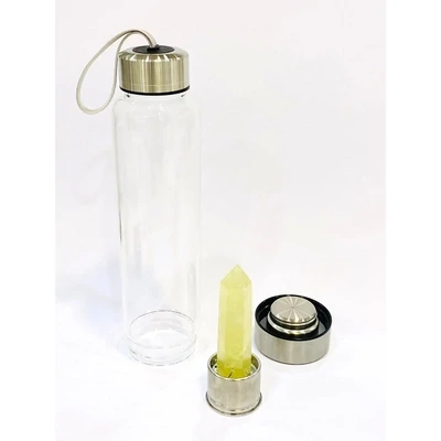 Energized Citrine Crystal Bottle