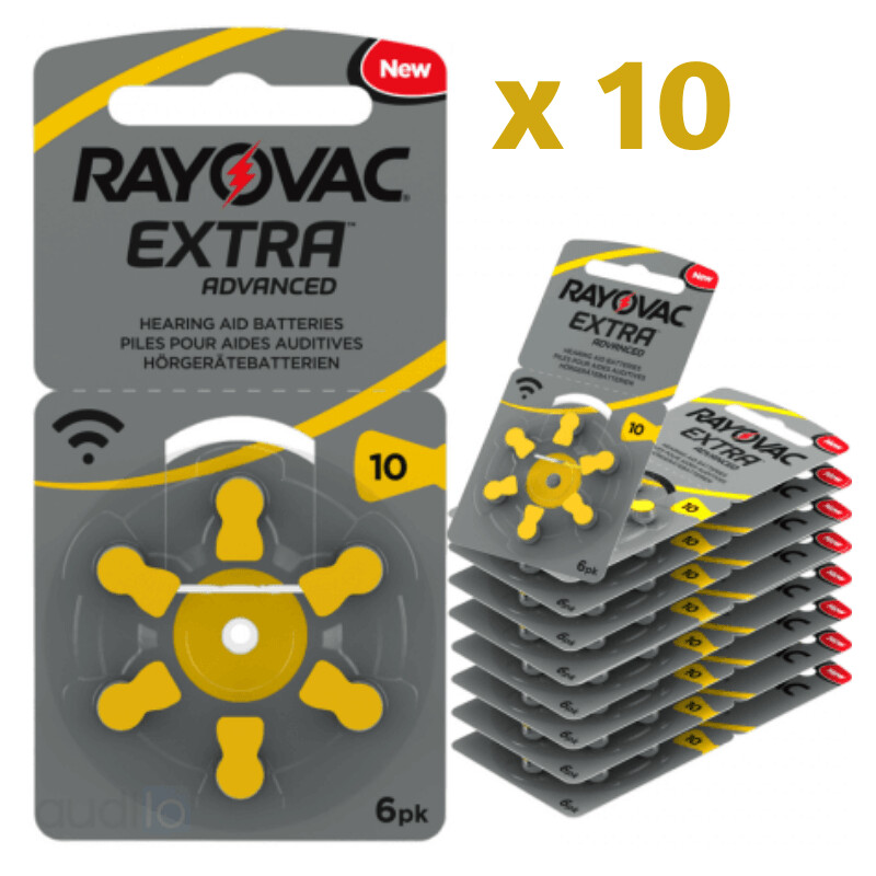 CONFEZIONE 10 BLISTER PILE RAYOVAC EXTRA - 10