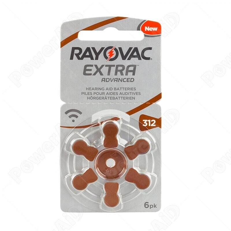 BLISTER 6 PILE RAYOVAC EXTRA - 312