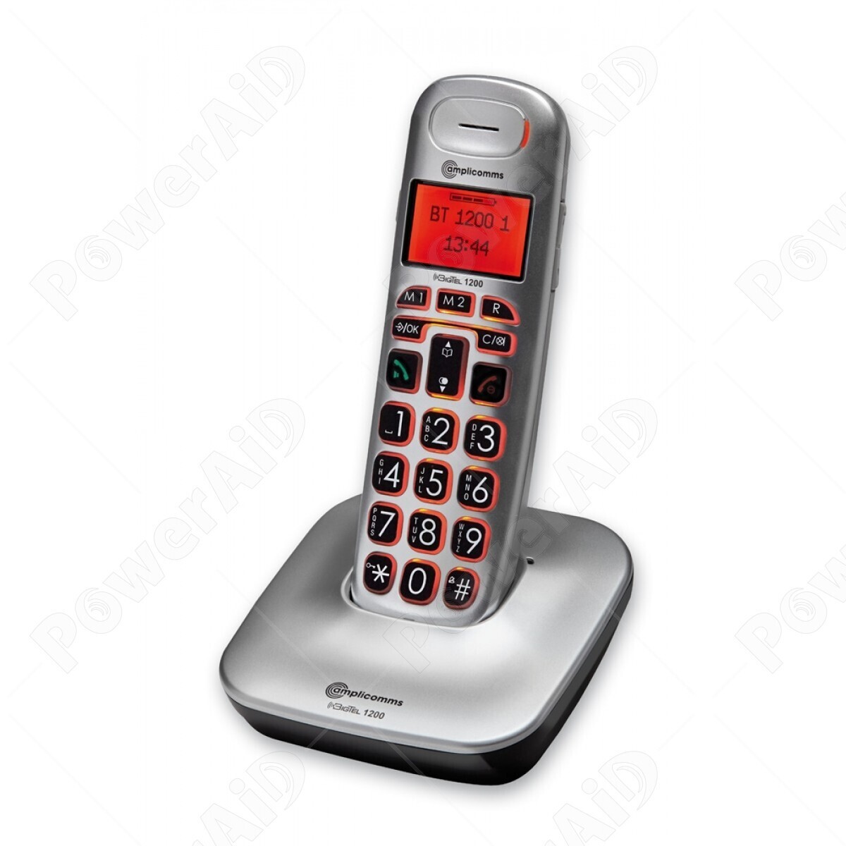 TELEFONO AMPLIFICATO CORDLESS BIGTEL 1200