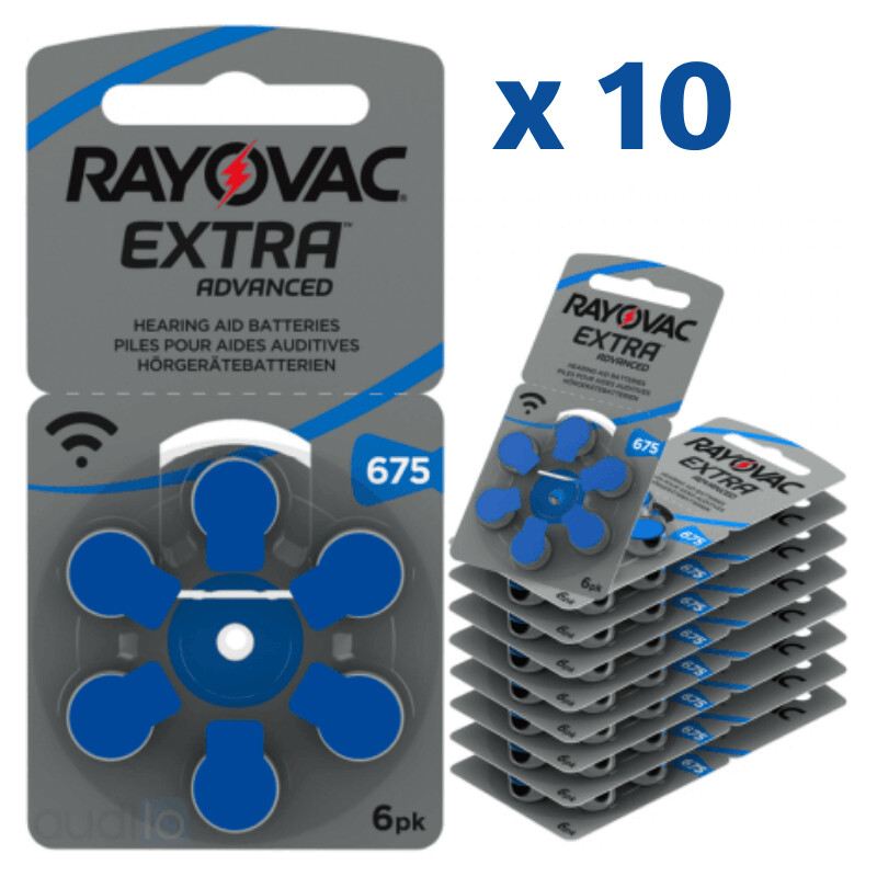 CONFEZIONE 10 BLISTER PILE RAYOVAC EXTRA - 675