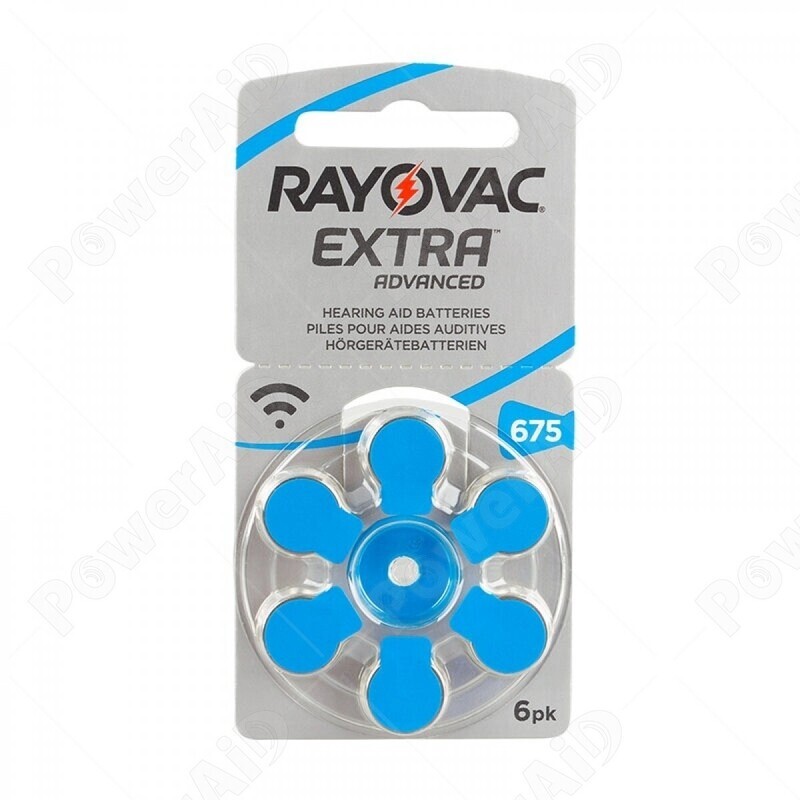 BLISTER 6 PILE RAYOVAC EXTRA - 675