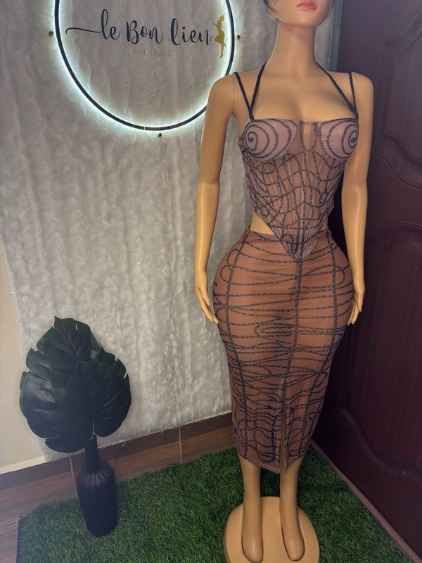 Mesh See Through 2Pc Set