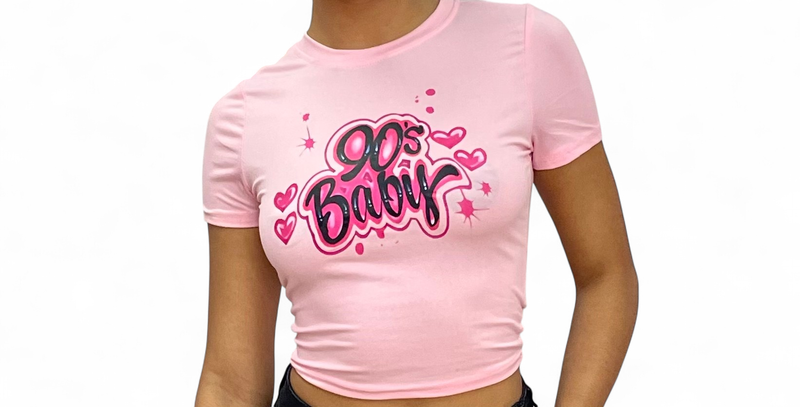 Graphic Tee Crop Top