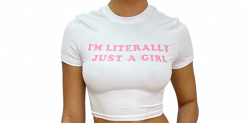Graphic Tee Crop Top
