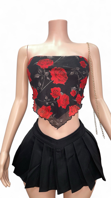Rose Print Cami Top