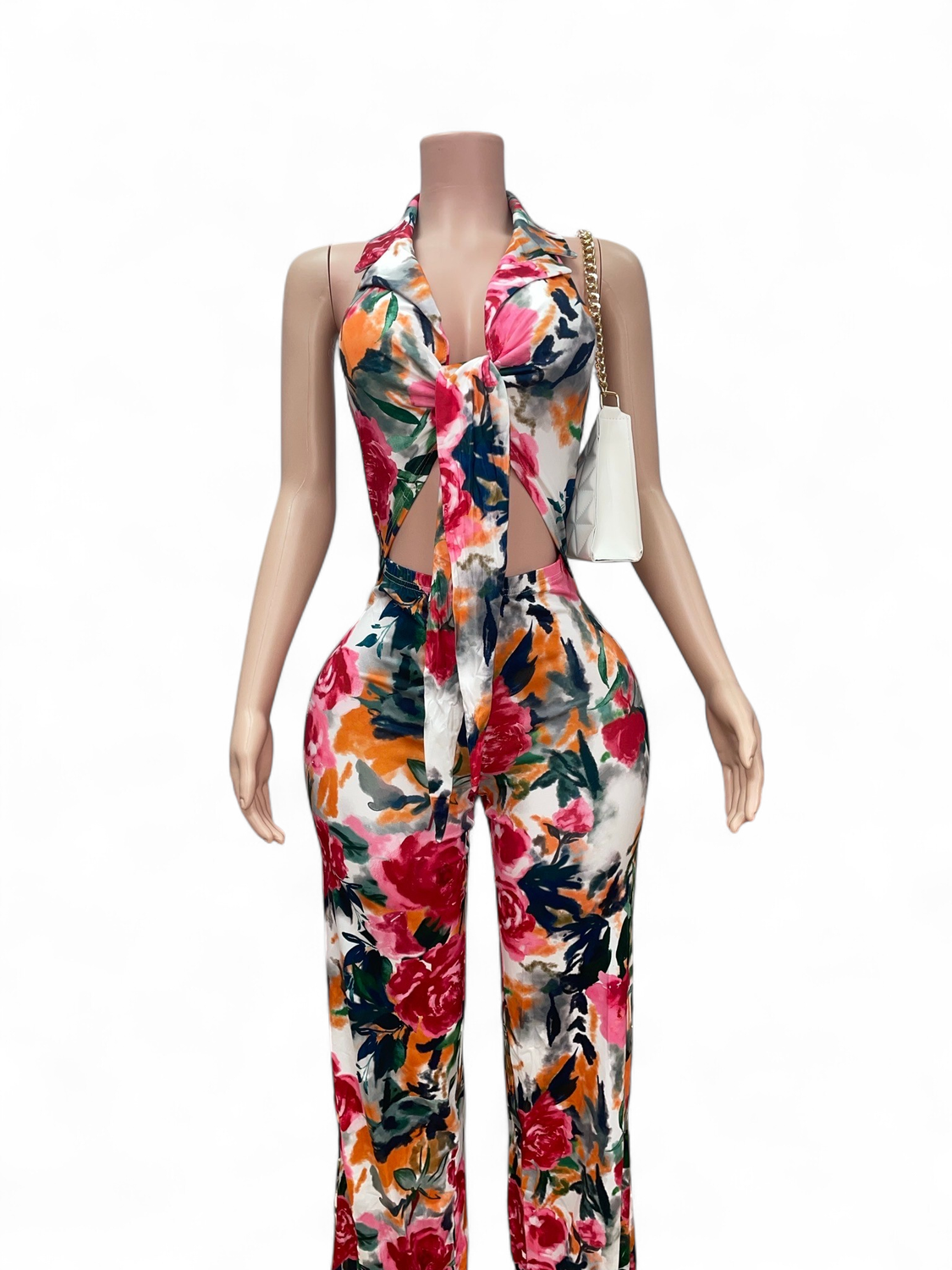 Floral Print Jumpsuit