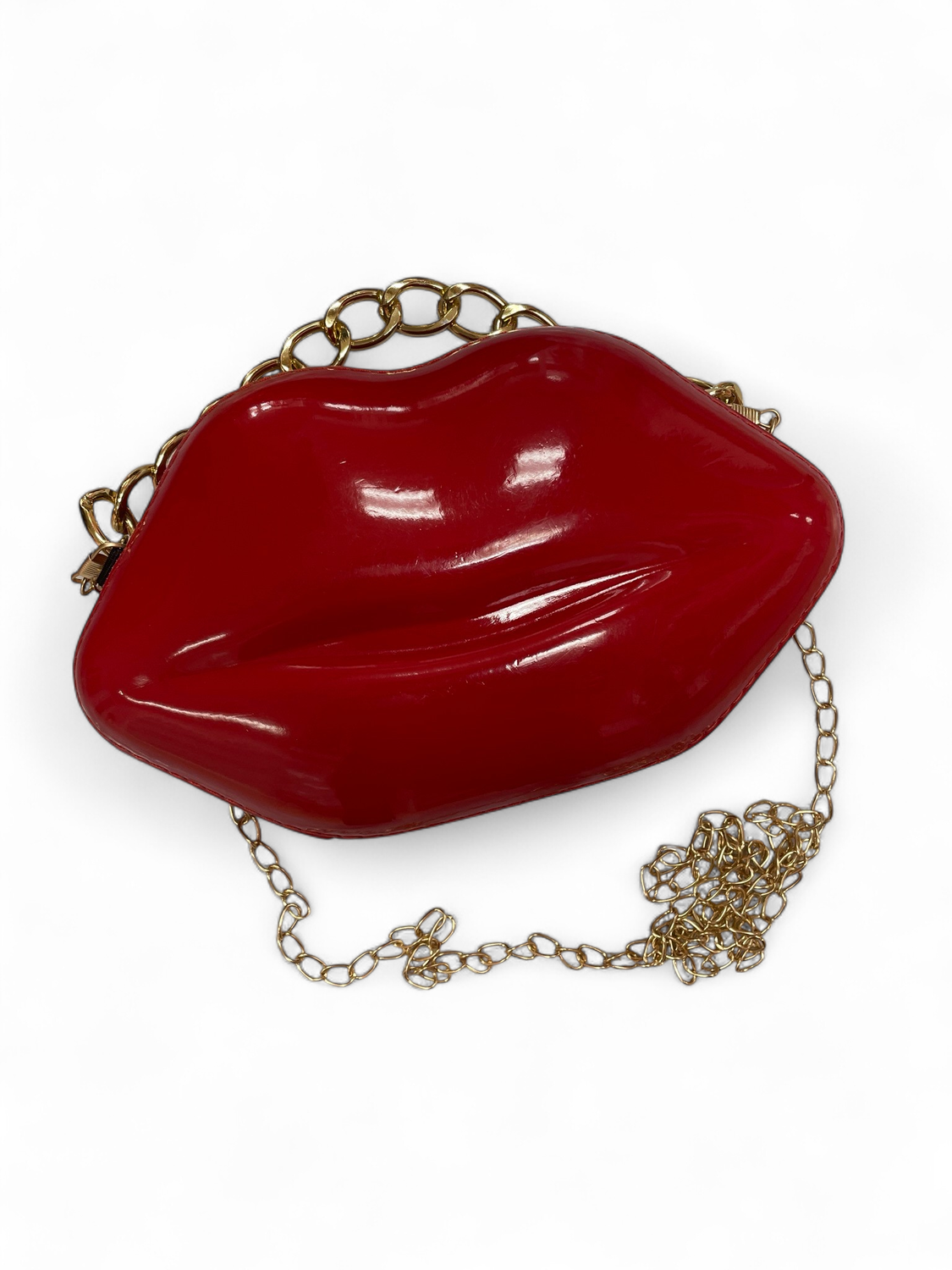 Leather Lips Crossbody Bag