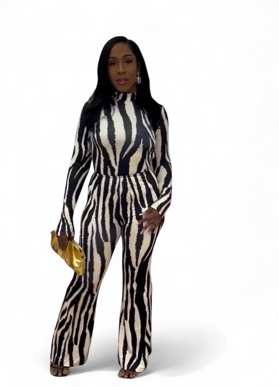 Striped Print Jumpsuit
