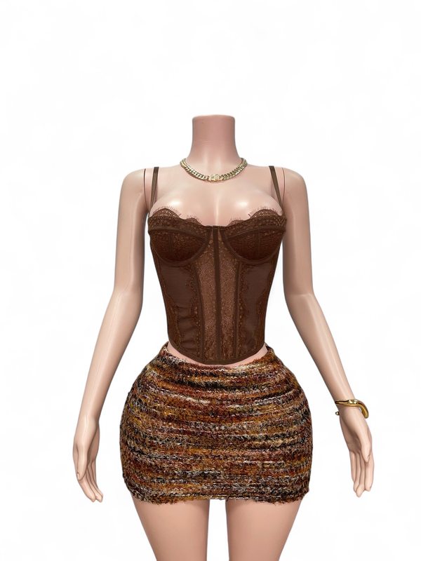 Retro Bodycon Mini Skirt